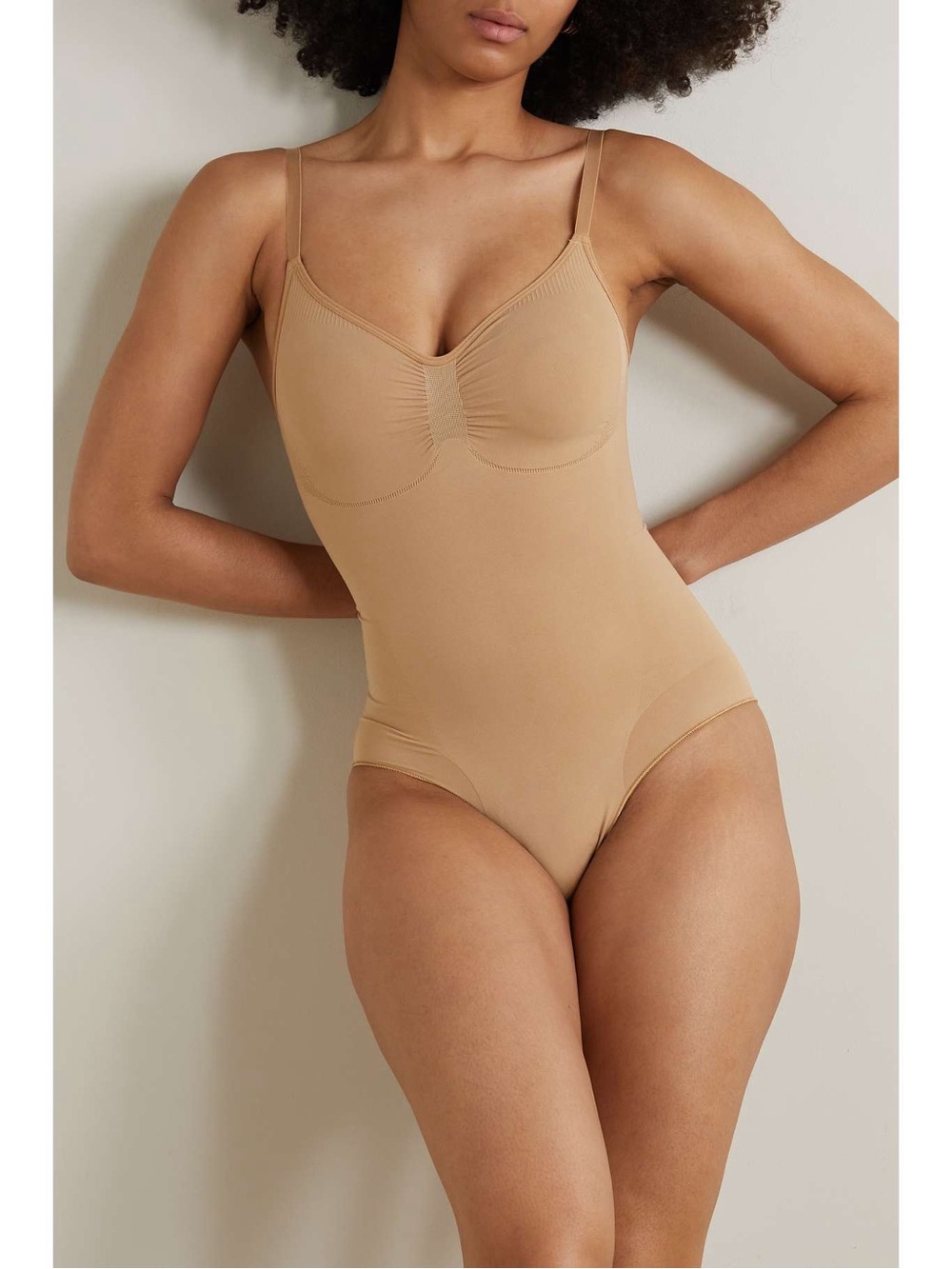 SKIMS Sculpting Bodysuit in Camel